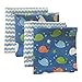 FUN KINS Funkins Reusable Cloth Napkins for Kids | Lunch Boxes | Eco-Friendly | Machine Washable for Easy Care | Name Tag | Set of 4, 12