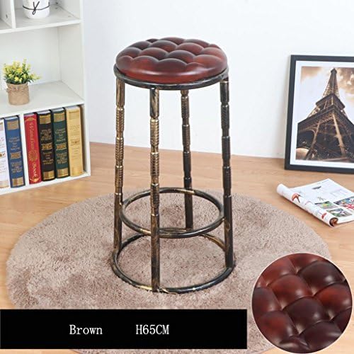 GZD Bar stool, Modern kitchen stools with metal legs High Stool Bar Stools PU Seat Breakfast Bar,Removable cushion，Stainless steel four corner stool feet, Ring height 45cm/55cm/65cm/75cm, 2