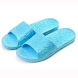 Kinghard Women Antiskid Love Print Flat Bath Slippers Indoor & Outdoor Slippers