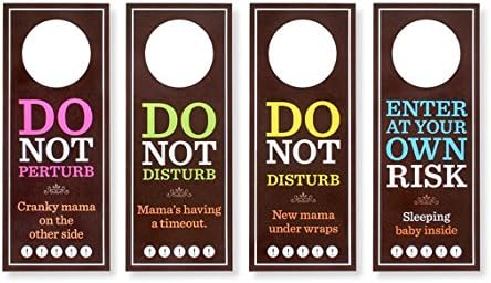 Egg2Cake Do Not Perturb Door Hangers (Set/4)