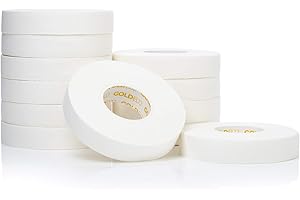 Gold BJJ Jiu Jitsu Tape - Strong Athletic Finger Tape, 1/2" x 30' - Protect Fingers and Toes in MMA, Judo, Wrestling, Martial Arts, Rock Climbing