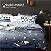 King Bedding Duvet Cover Triangle Pattern.Blue Reversible Duvet Cover with 2 Pillow Shams - Hotel Quality 100% Cotton - Luxurious, Comfortable, Breathable, Soft and Extremely Durable (King, Style 1)