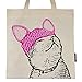 Monond Zmaomaoy Cat Tote Bag by Pet Studio Art (Casual Tote, Pussy Cat in a Pussy Hat)