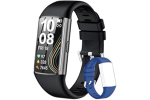 DUOBUY Smart Watch Health Fitness Tracker with 24/7 Heart Rate Monitor, Blood Oxygen, SpO2, Sleep Tracker, Step Tracker, Calorie Tracker Watch, IP68 Waterproof Fitness Watch for Women Men Andriod & iPhone