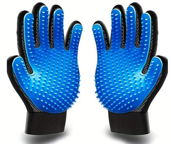Hazels' Finest’ Pet Grooming Gloves 2 Pack, Dog Deshedding Gloves, Pet Bathing Brush, For Dogs, Shedding Pets With Short Or Long Hair.