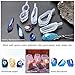Silicone Molds for Resin Let's Resin 9PCS Resin Molds Crystal Stone Shape, Resin Jewelry Molds, Jewelry Casting Molds for Jewelry Necklace/Candle/Soap Making, Home Decoration