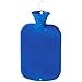 Fashy Classic Hot Water Bottle Single Ribbed 2.0L, Blue
