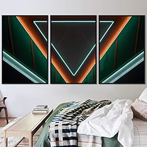 signwin 3 Piece Framed Canvas Wall Art Abstract...