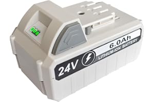 aunstarwei 24V 6.0Ah Lithium Ion Battery Replacement for Snow Joe+Sun Joe 24V Battery 24BAT-LTX 24VBAT-LTW 24VBAT-LTE 24VBAT-LT 24VBAT 24VBAT-XR