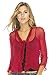 Back From Bali Womens Sheer Shrug Cardigan Sweater Ruffle Lightweight Knit