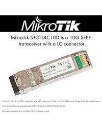 Mikrotik S + 31dlc10d, LC de transceptor SFP + 10 g 10 km 1310 nm DDM