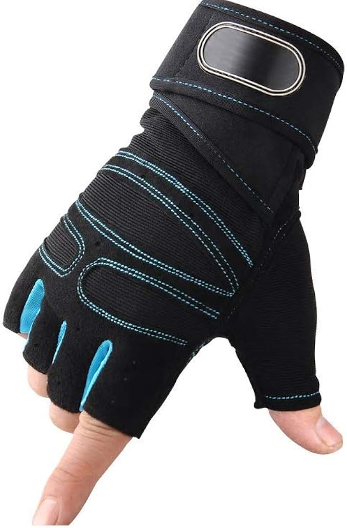 Fitness Wild Ninja Gym Gloves Fingerless With Wrist Wrap Durable Breathable