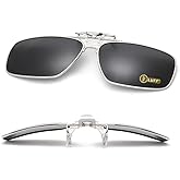 LUFF Polarized Clip-on Sunglasses Mens/Womens Flip-Up Sun Lenses fit Outdoor Sports