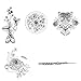 Tattify Nature Temporary Tattoos - Tranquility (Complete Set of 10 Tattoos - 2 of each Style) - Individual Styles Available and Fashionable Temporary Tattoos