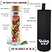 The Goddess On The Go Glass Infuser Water Bottle - Luxury Packaging - BPA Free Double Wall Glass Travel Mug with Natural Bamboo Lid - Leakproof Tea Bottle For Fruit Infusion, Hot & Cold Tea