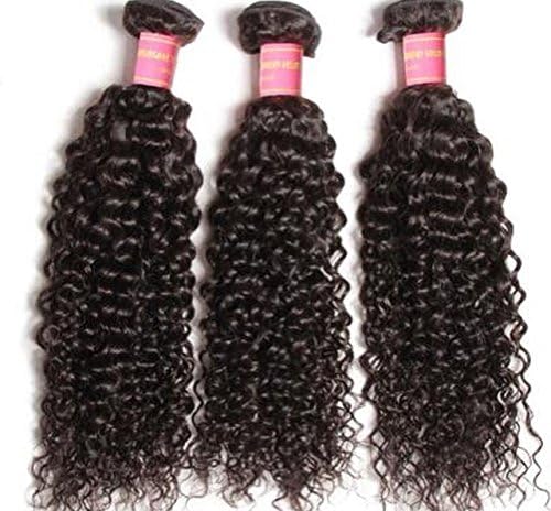 1 bundle, Jerry Curl, Brazilian Virgin Hair, 100% Human Hair, Double Wefted, Minimum Shedding, Easy to color, Soft in texture, Unprocessed,(16)
