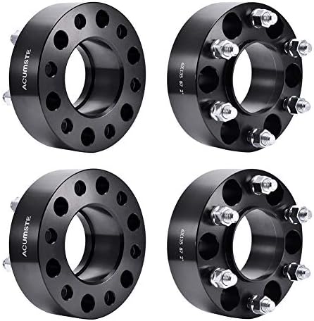 Ai CAR FUN Wheel Spacers 4 PCS 6 x135 (87mm) 2" Inch Thick 14X2.0 Studs 6 Lug Wheel Adapters Compatible for F-ord F-150 Raptor