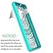 Alcatel OneTouch Fierce XL Clear Case With HD Screen Protector,AnoKe [Scratch Resistant] Colors Totem Mandala Ultra Slim Fit Acrylic Hard Cover TPU Bumper Hybrid For 5054 TM CH Mint