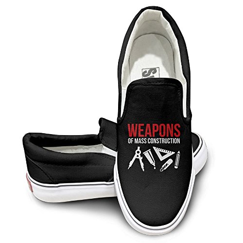 ZhiqianDF Weapons Of Mass Construction Unisex Low-Top Casual Canvas Fashion Sneaker 37