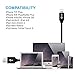Lightning Cable 3 Pack 1FT Iophi iPhone Charging to USB Nylon Braided 2.4A High Speed Heavy Duty Aluminum Connector Charge Sync Cable for iPhone 7 / 7 Plus / 6 / 6s / 5 5s 5c SE / iPad / iPod - BLACK