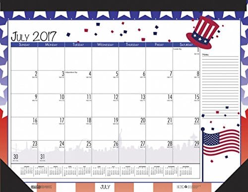House of Doolittle 2017 - 2018 Monthly Seasonal Desk Pad Calendar, Academic, 12 x 17 Inches, July - June (HOD1395-18)