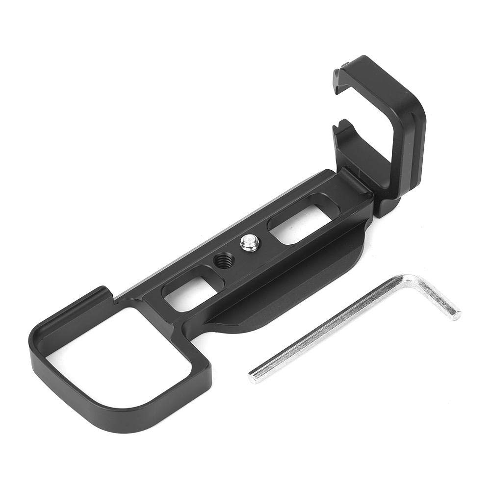 Akozon Camera L Bracket Aluminum Alloy Quick Release L-Shaped Bracket 1/4 Inch Screw Hand Grip Holder for Sony A6000 Mirrorless Camera