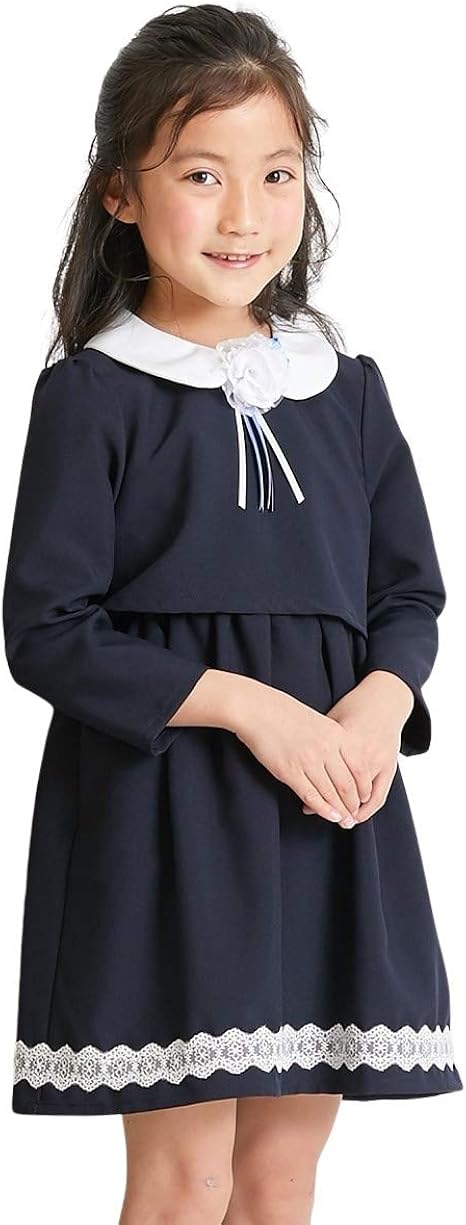 Amazon Co Jp Nissen ニッセン フォーマル フォーマルウェア フォーマルワンピース 卒園 入学 衿付きワンピース 女の子 子供服 服 ファッション小物