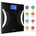 Smart Body Fat Scale,TENKER Digital Bluetooth Bathroom Weight Scale with Smartphone App for Monitoring Body Data,400 Lbs Max