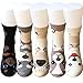 Yoicy 6Pairs Womens Cotton Color socks - Soft Casual Candy Color Crew Socks for Womens Girls