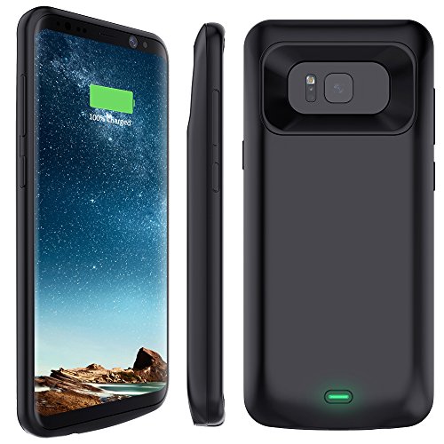 Galaxy S8 Plus Battery Case, Stoon 5500mAh Portable Charger Case Rechargeable Extended Battery Pack Protective Backup Charging Case Cover for Samsung Galaxy S8 Plus(6.2 Inch) (Black) Galaxy S8 Plus Battery Case, Stoon 5500mAh Portable Charger Case Rechargeable Extended Battery Pack Protective Backup Charging Case Cover for Samsung Galaxy S8 Plus(6.2 Inch) (Black)