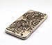 iPhone 6 Plus Case,iPhone 6s Plus Case,LUOLNH Henna Mandala Bihexagonal Flower Hard Plastic Clear Case Skin Cover for Apple iPhone 6/6S Plus (5.5)inch(Black)