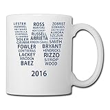 Cool 2016 Cubs Players Together Ceramic Coffee Mug, Tea Cup | Best Gift For Men, Women And Kids - 13.5 Oz, White