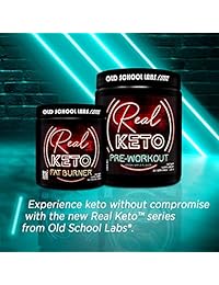 Old School Labs Real Keto Pre-Workout Powder - Antidote to Keto Fatigue - for Men and Women - Increase Energy, Focus, Strength, and Pumps for Maximum Performance - Natural Green Apple - 20 Servings