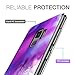 Mueral Compatible/Replacement Protective Case Samsung Galaxy S9 - Purple/Lavender Marble Geode Design