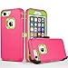 FOGEEK iPhone 8 case,iPhone 7 Case, iPhone 6s Case, [No Screen Protector] Belt-Clip Protective Heavy Duty Kickstand Cover [Shockproof] Cover Compatible for iPhone 8/7/6/6s (NOT Plus) (Rose and Green)