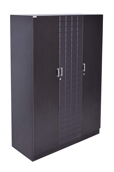 Godrej Interio Chocolate 3 Door Wardrobe Matte Finish Cola Rain