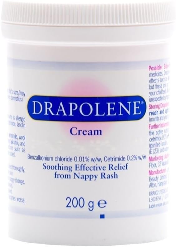 Twelve Packs of Drapolene Nappy Rash Cream 200g