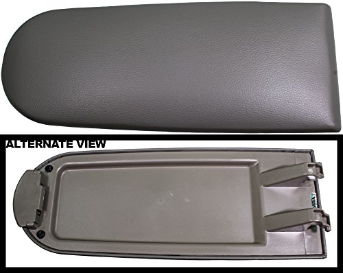 APDTY 120041 Center Console Armrest Lid Gray Faux Leather Fits 1998-2003 Volkswagen Beetle / 1999-2006 Volkswagen Golf / 2002-2005 Volkswagen Jetta (Replaces VW 3B0867173LKL, 3B0 867 173 LKL)