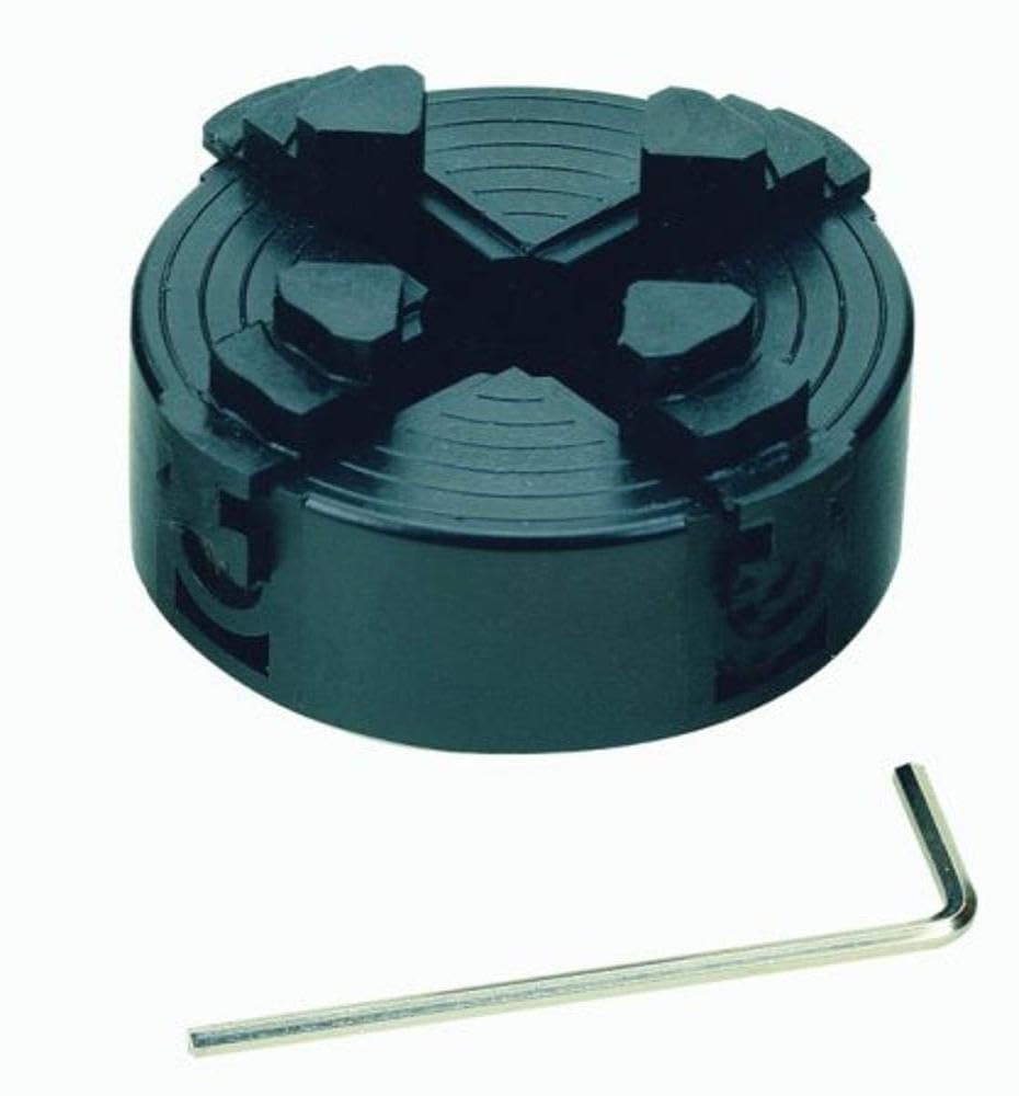 PROXXON 27024 Four jaw Chuck for Lathe DB 250, Black