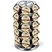 K Cup Holder,Oak Leaf Coffee Storage Spinning Carousel Organizer for Keurig K-Cups - 35 Pod, Electroplated