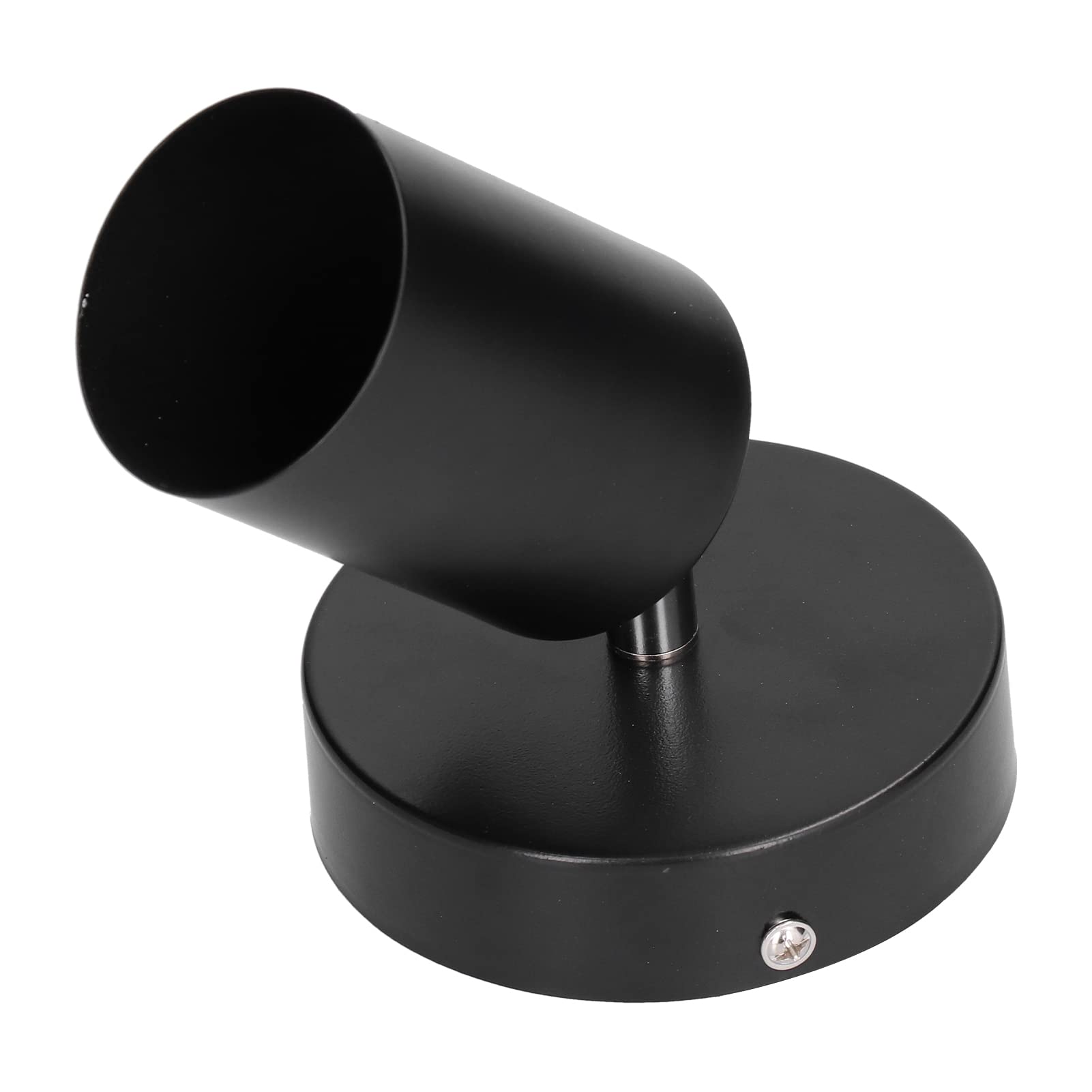 Spotlight Base, Track Light Base Easy to Install 330° Rotatable for Restaurant for Shopping Mall for Bedroom(Single Head Black Ceiling Light)