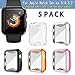 5 Pack Screen Protector Case Compatible with Apple Watch Series 3 42mm, Haojavo Soft Plated TPU Full Protective iWatch Case Cover for Apple Watch Series 3/2/1 42mm Accessories