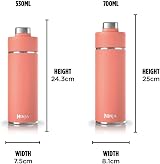 Ninja Thirsti 700 ml Water Bottle Leak-Proof Lid Triple Insulated Coral view 5