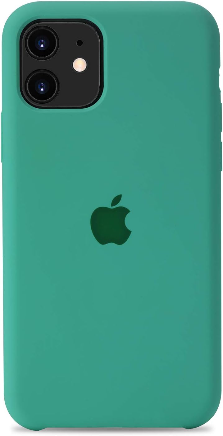 Anti-Drop iPhone 11 6.1 inch(2019) Liquid Silicone Case,Three Sides Soft Microfiber Cloth Lining Cushion，Shockproof Cover Case Drop Protection Case (Fragrant Orchid)