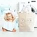 OrganizerLogic Natural Canvas Laundry Bag - Large Storage Bag for Clothes, Dirty Laundry, Toys, and More - Collapsible and Foldable for Easy Storage