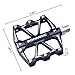 BONMIXC Mountain Bike Pedals Flat Road Bike Pedals Sealed Bearing Lightweight Bicycle Pedals 9/16-in Thread (Black)