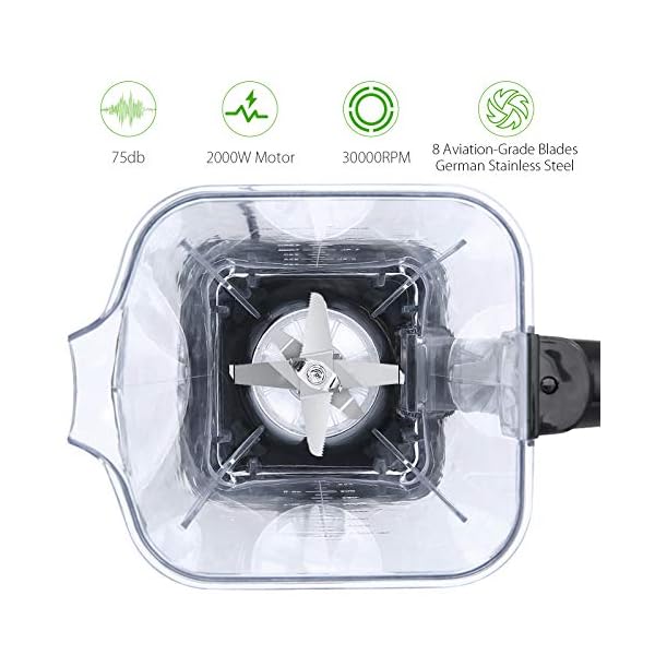 homgeek-2000W-Blender-Smoothie-Maker-Multifunction-Smoothie-Blender-with-4-Preset-Programs-8-Adjustable-Speeds-8-Sharp-Blades-and-2L-BPA-Free-Tritan-Container-Powerful-30000-RPM-High-Speed homgeek 2000W Blender Smoothie Maker, Multifunction Smoothie Blender with 4 Preset Programs, 8 Adjustable Speeds, 8 Sharp Blades and 2L BPA-Free Tritan Container, Powerful 30,000 RPM High Speed