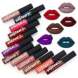 DONGXIUB Lip Gloss -12 Colors Set Waterproof Long Lasting Madly Matte Lip Gloss Liquid Lipstick Beauty Makeup Cosmetics