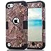 Hocase iPod Touch 7th Generation 2019 Case, Camouflage Series Shockproof Protection Soft Silicone Rubber Bumper+Hard Plastic Protective Case for iPod Touch 5th/6th/7th Generation - Camo/Black