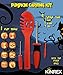 KINREX Pumpkin Carving Kit – Halloween Carve Tools Set For Kids & Adults, 8 Paper Stencils Patterns Designs Templates Jack o Lantern Decoration, Includes Small & Big Saw Tool, Scooper & Drill